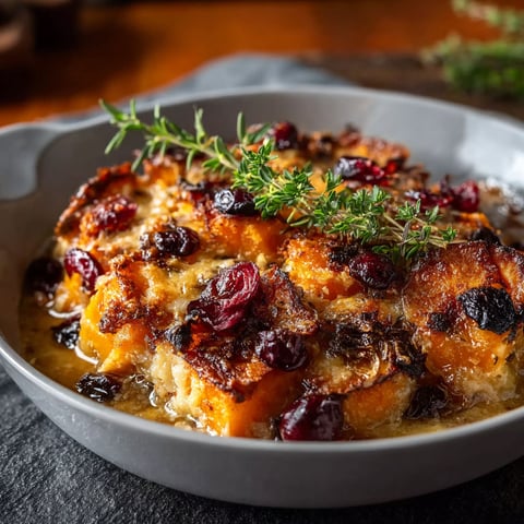 A bowl of food with a green garnish.