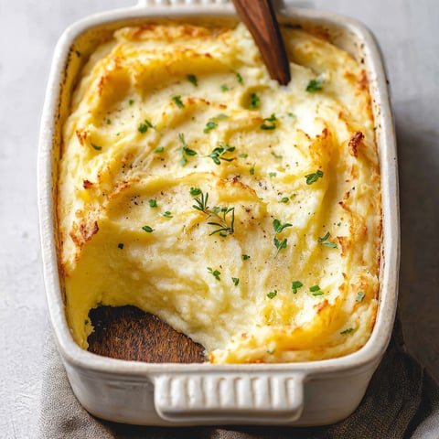 A white bowl filled with mashed potatoes.