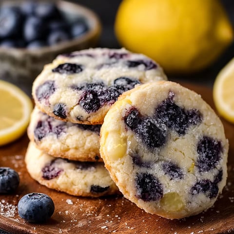 A stack of blueberry cheesecake cookies.
