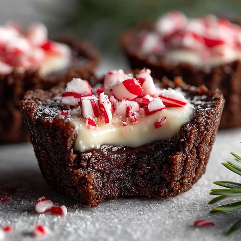 Chocolate Peppermint Cookie Cups.
