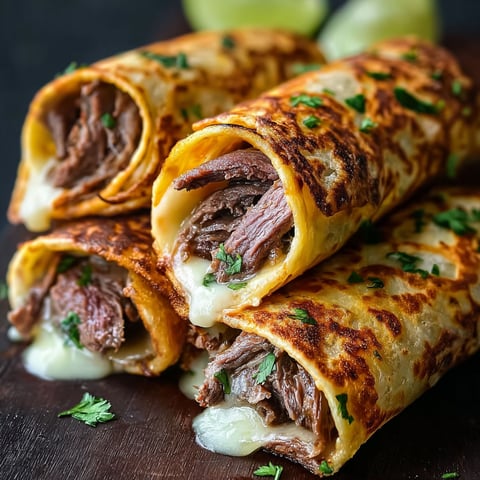 A plate of meat filled sandwiches.