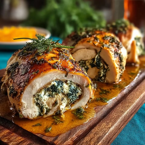 Herbed Ricotta Stuffed Chicken Rolls for a Cozy Dinner Delight.