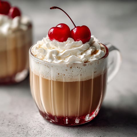 A cup of a viral cherry vanilla latte.