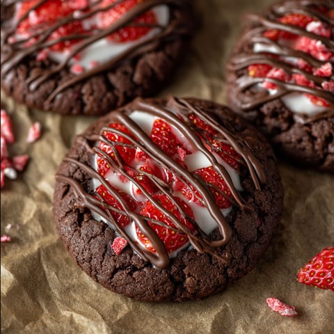 Chocolate covered strawberry cookies.