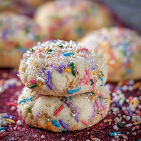A stack of colorful wedding cookies.