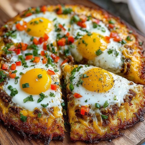 A slice of pizza with eggs on top.